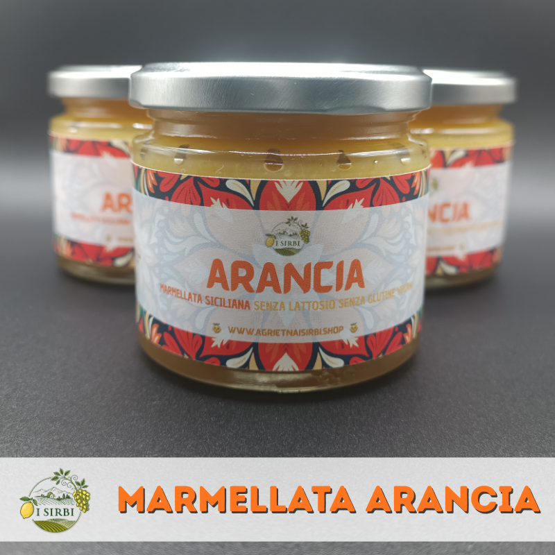 Marmellata di Arancia 240 gr. Senza lattosio Senza glutine